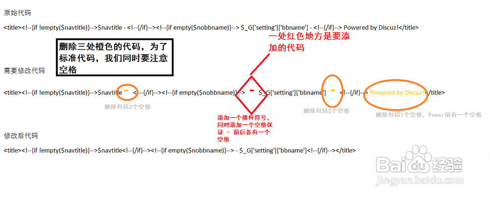 怎样去掉Powered by Discuz标题