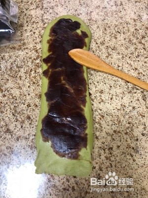 抹茶豆沙吐司的做法