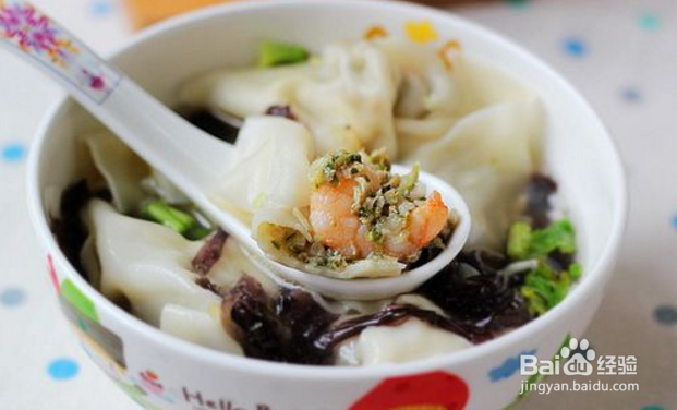 荠菜虾仁馄饨馅的做法
