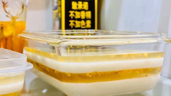 水晶椰汁桂花糕