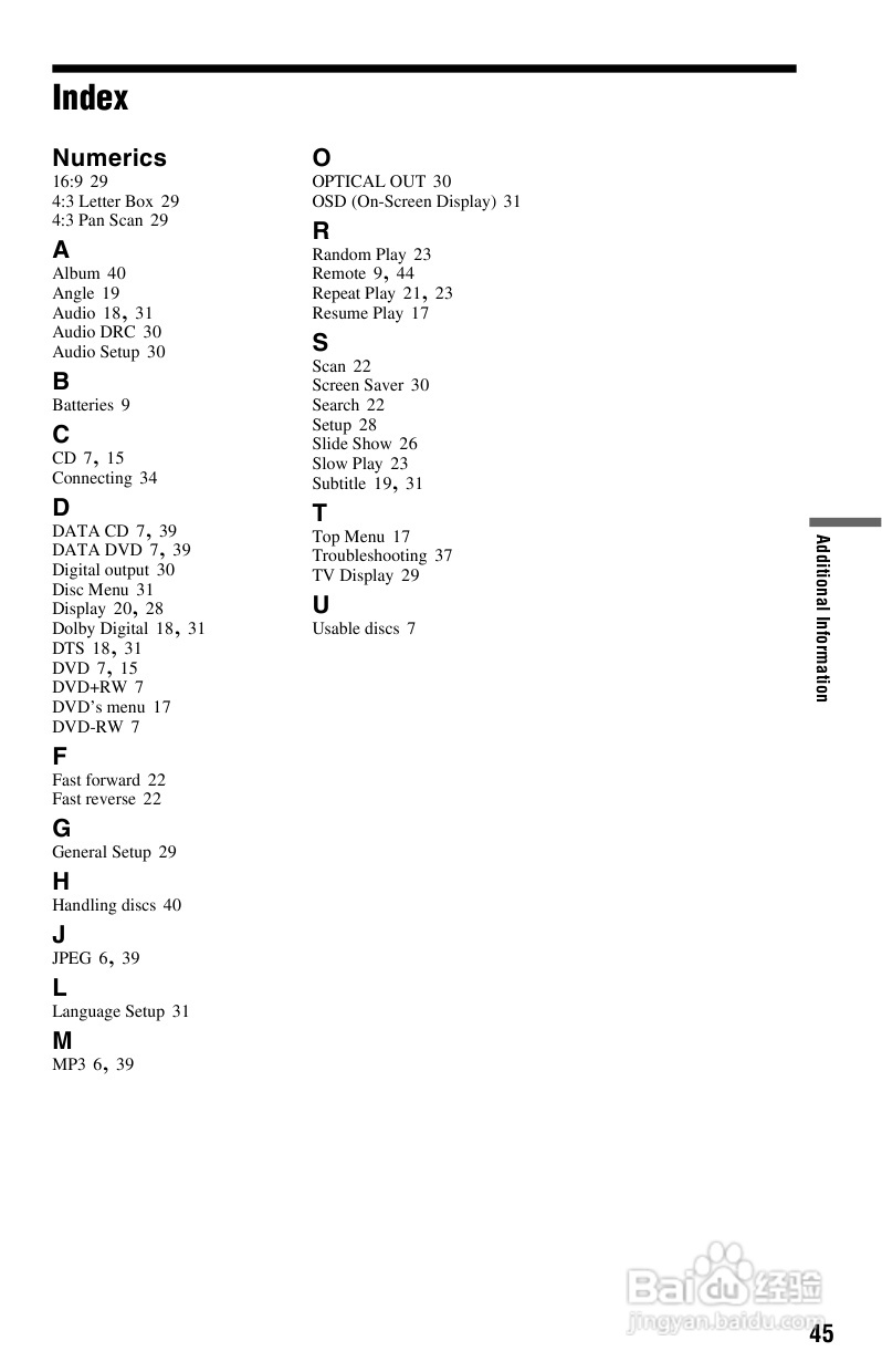 SONY DVP-FX820播放器说明书:[3]