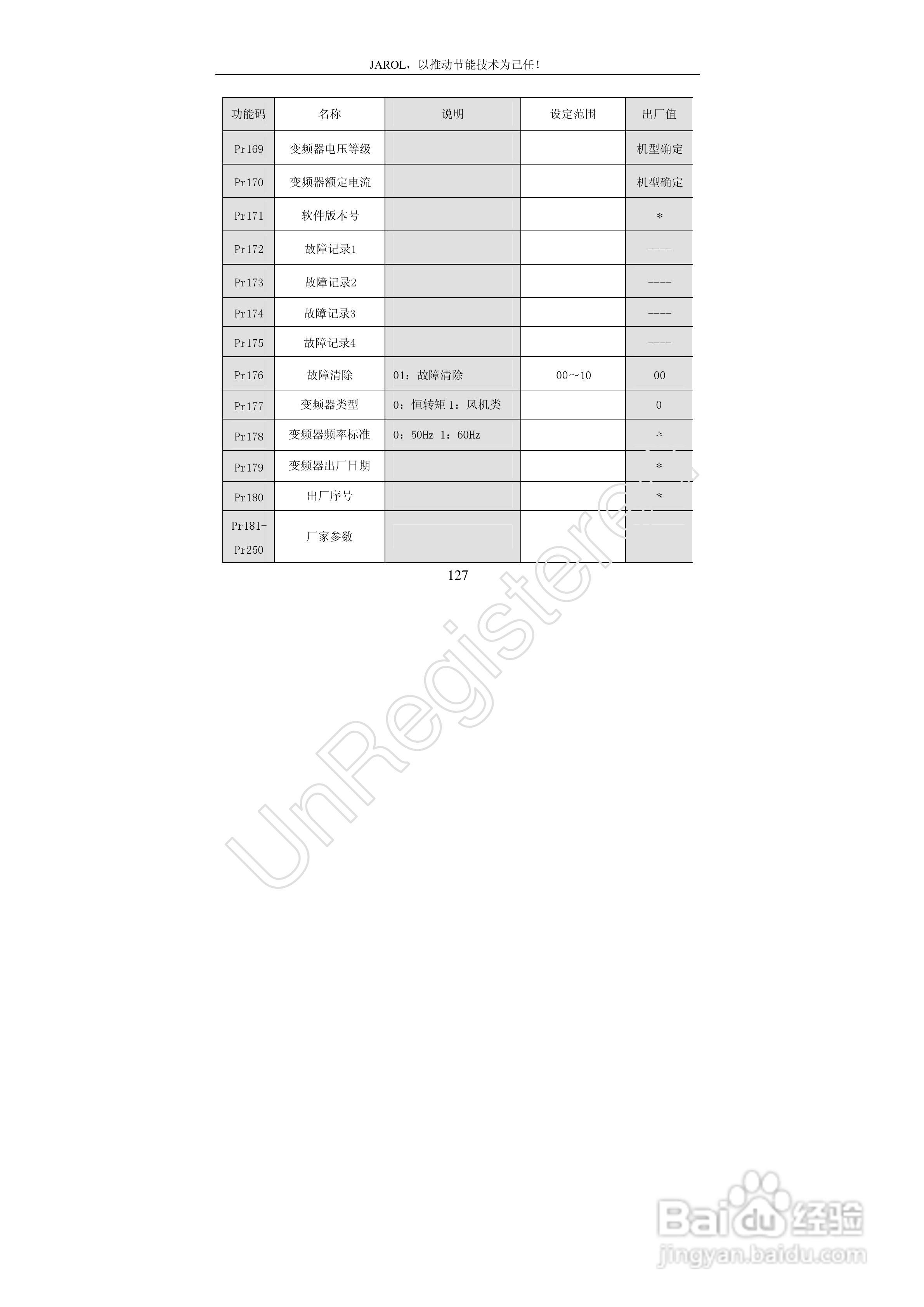 佳乐JR7000-315G-4-1090变频器使用说明书:[13]