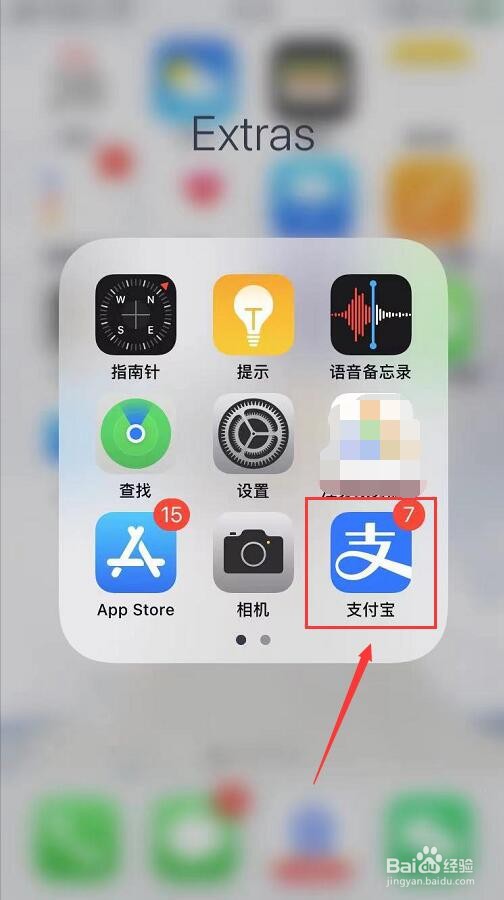 支付宝哪个界面会变红