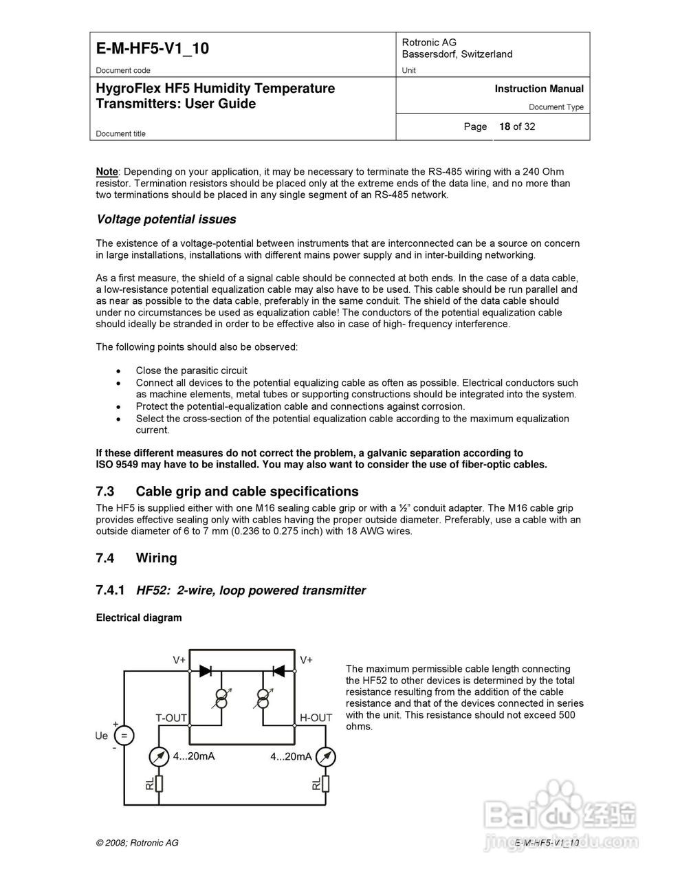 HF5工业温湿度变送器操作手册:[2]