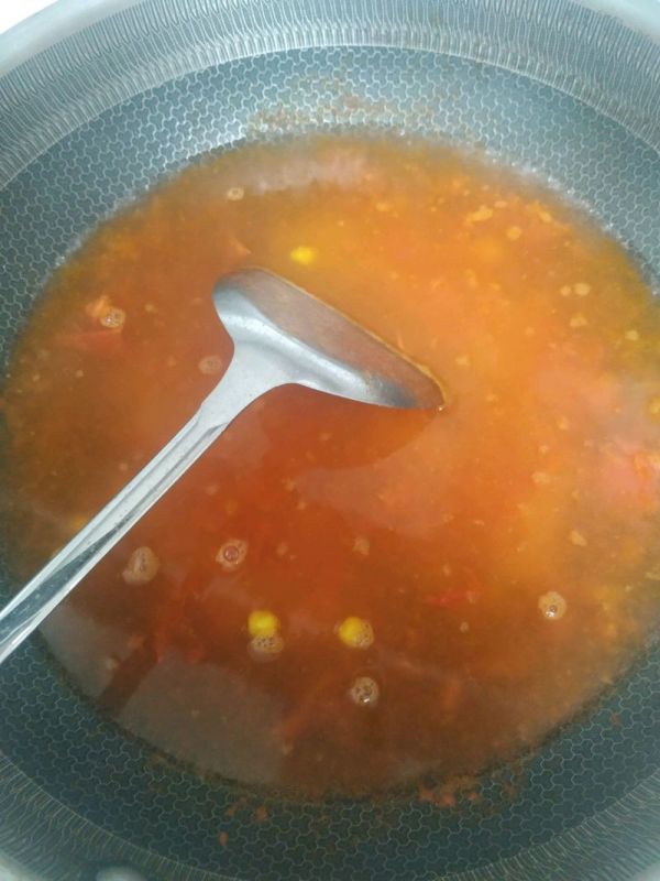 番茄玉米鲜虾面