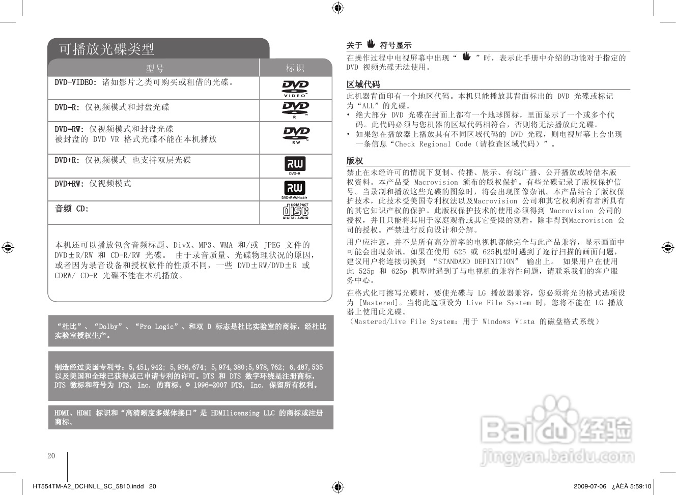 LG HT554PH家庭影院使用说明书:[1]
