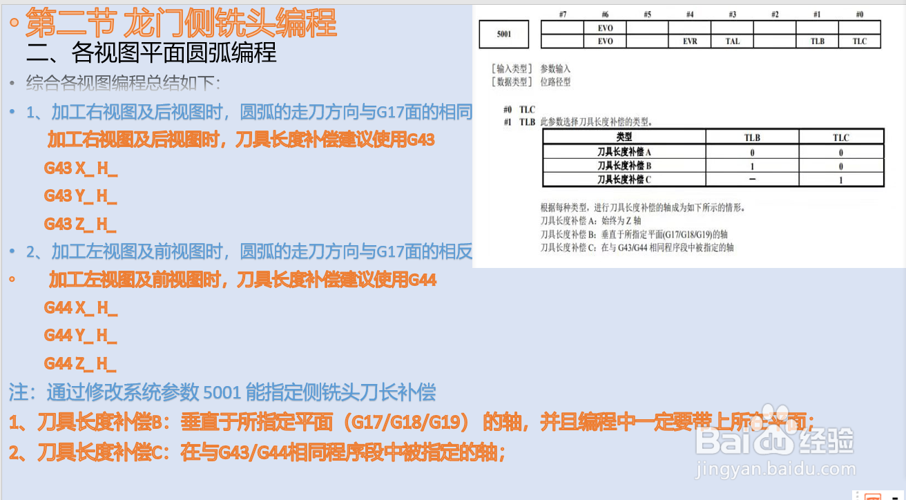 龙门侧铣头编程