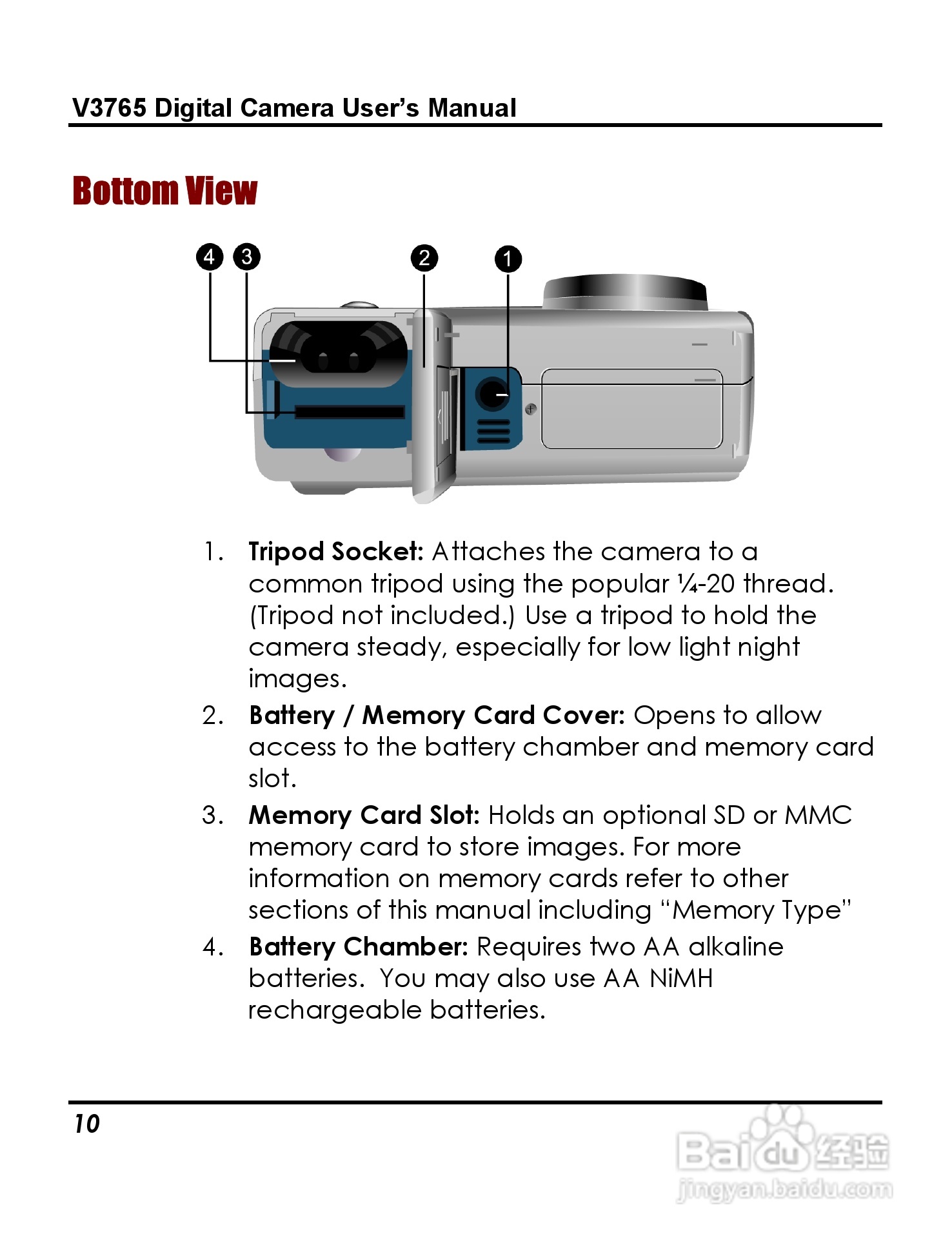 威达ViviCam 3765数码相机使用说明书:[2]