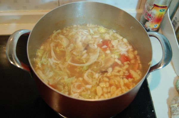 北极虾珍珠疙瘩汤