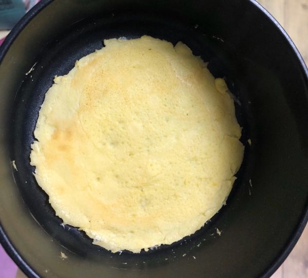 奶油蘑菇鸡肉可丽饼