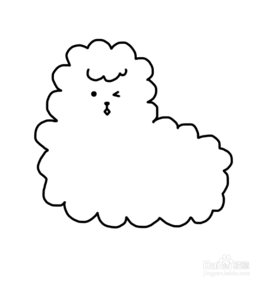 卡通简笔画：小绵羊简笔画