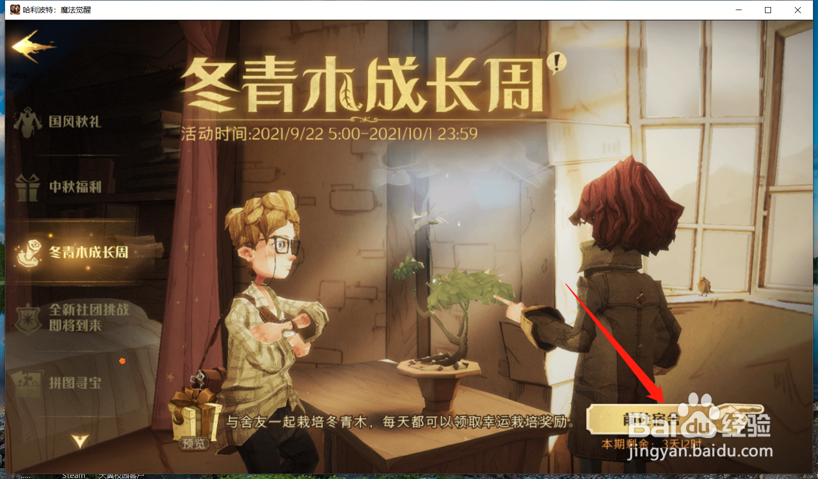 哈利波特魔法觉醒怎么给冬青木施肥