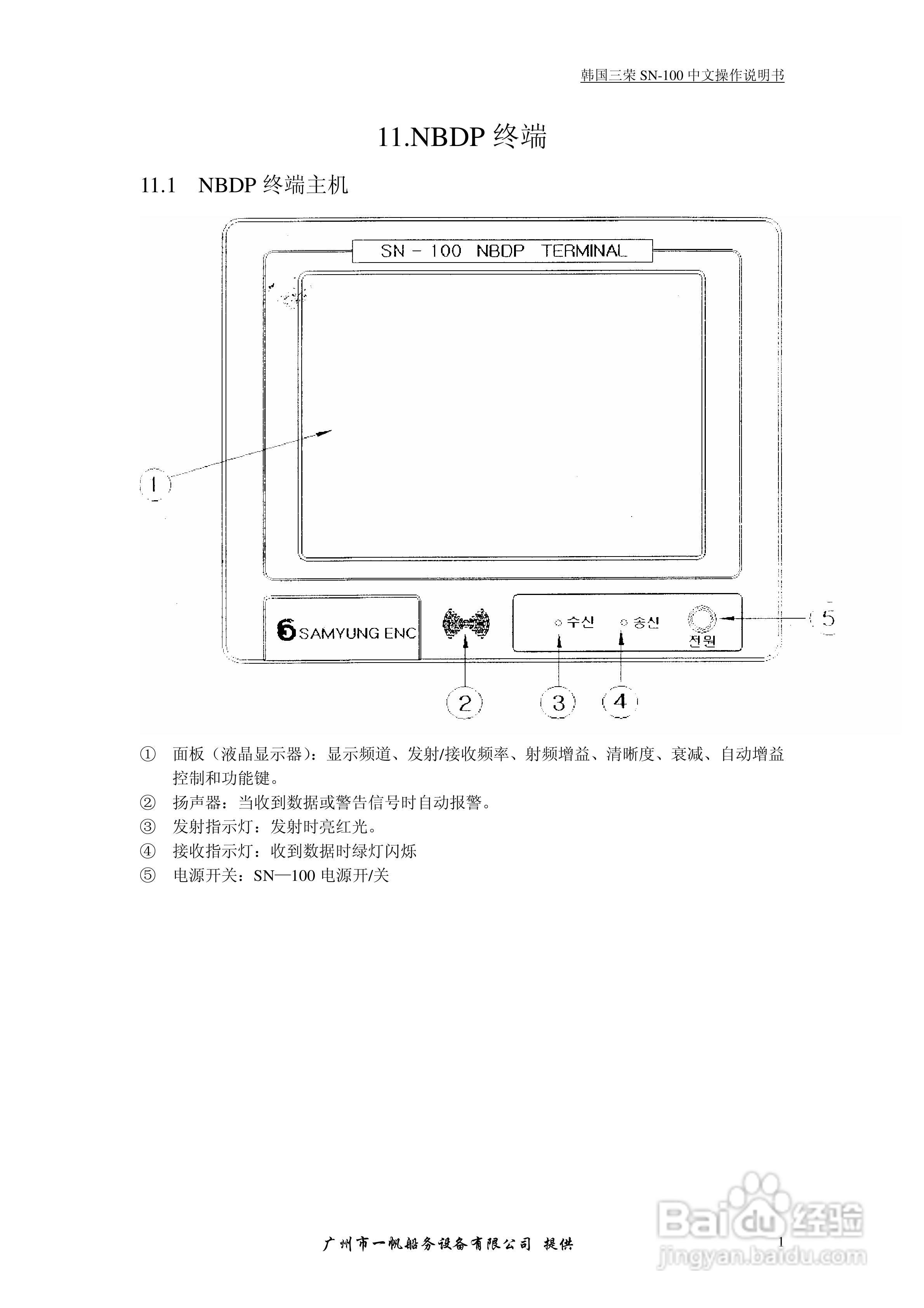 三荣电子SRG-1150N收发机操作手册:[5]