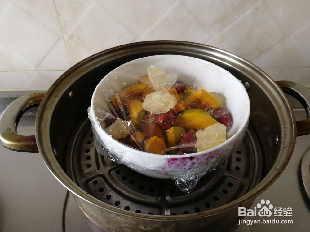 美味南瓜蒸红枣