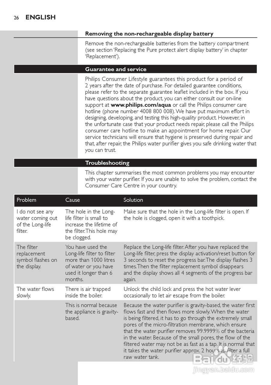 飞利浦 WP3864净水机使用手册:[3]