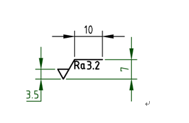 Autocad 粗糙度块的快速绘制