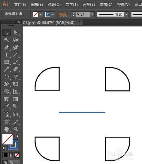 用AI制作一个IU扫一扫图标