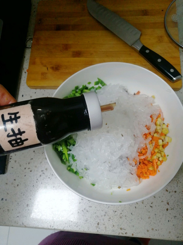 韭菜豆腐粉条包子