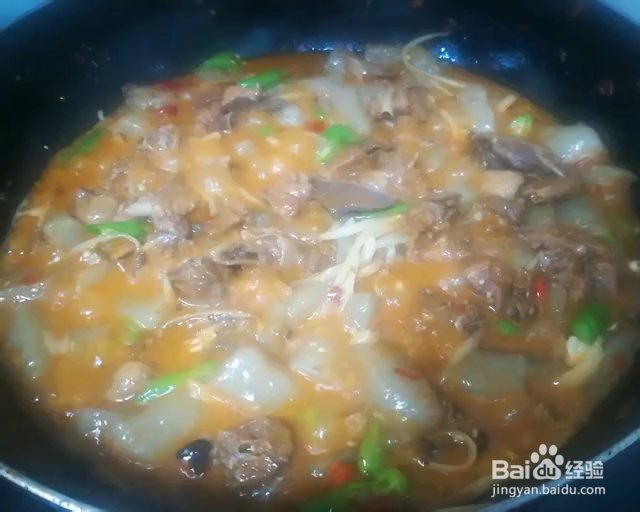 姐姐为我做的川味魔芋烧鸭