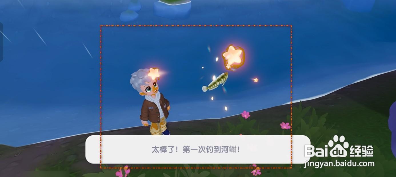 如何在心动小镇钓取河䲁