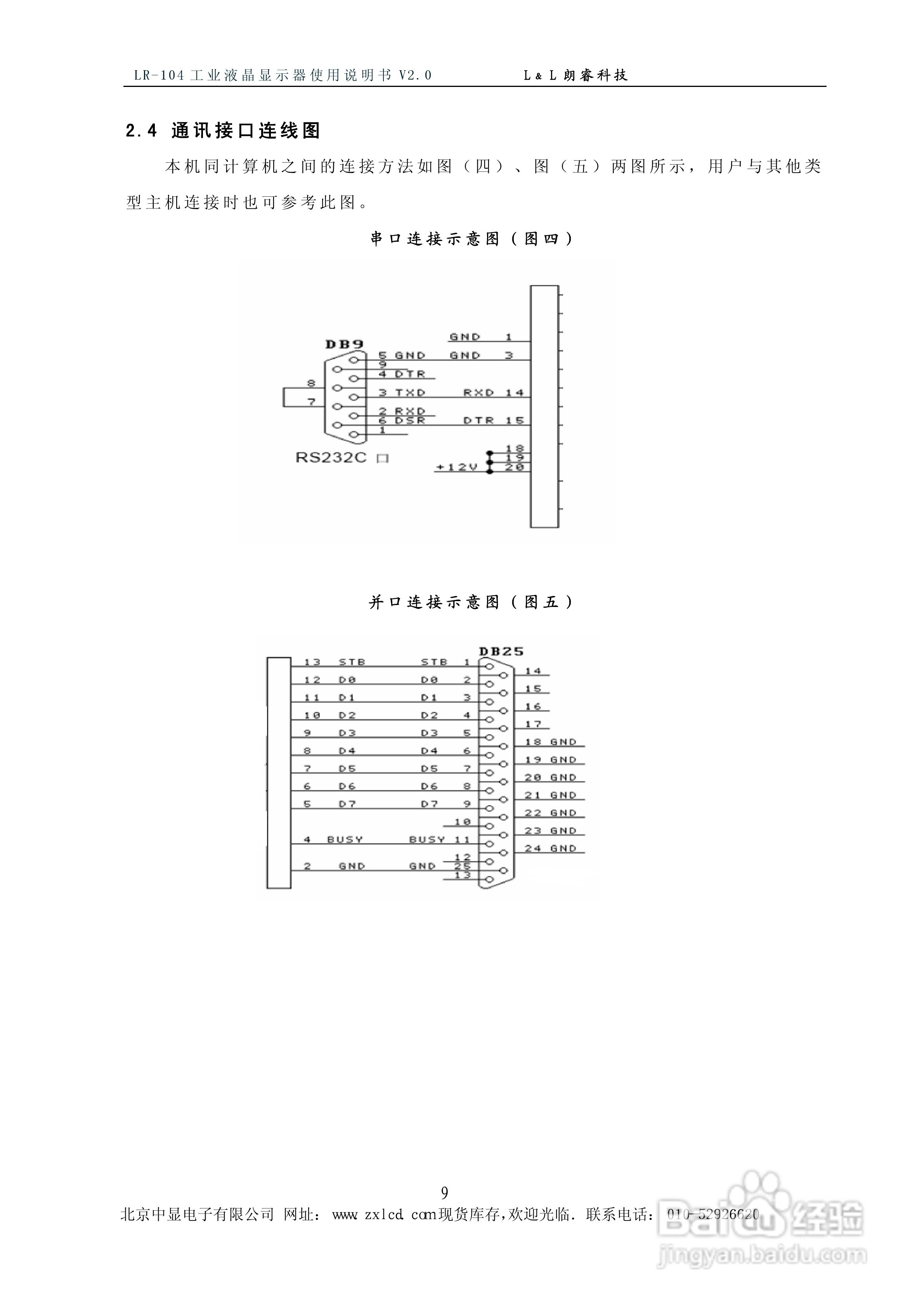 LR-104ARM型彩色工业液晶显示器说明书:[1]