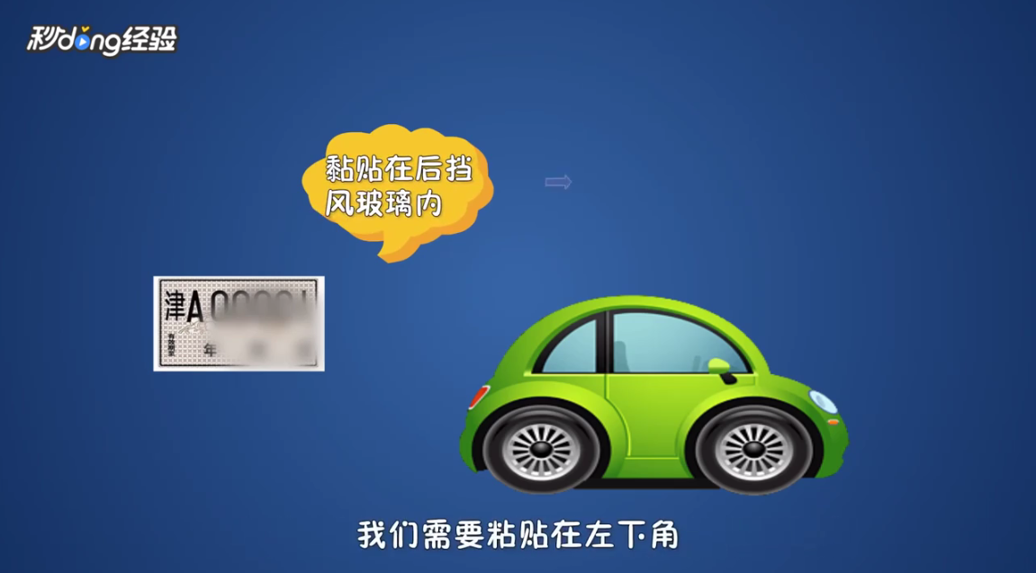 临时牌照怎么贴