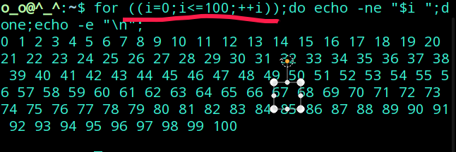 Linux在shell中如何自动生成1到100的连续数？