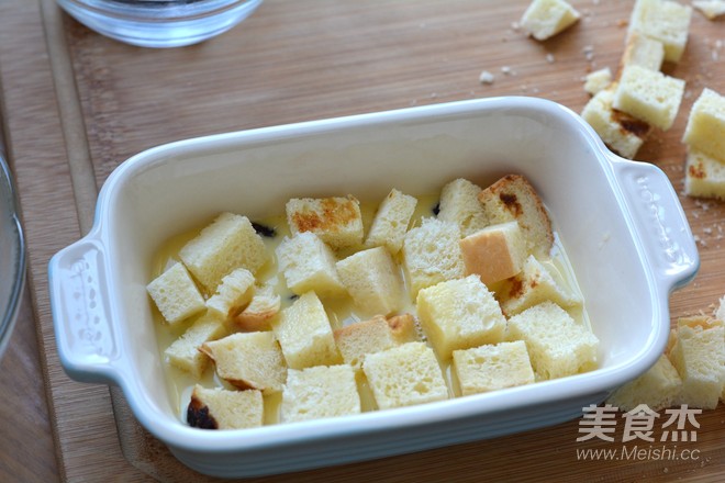 空气炸锅版香甜牛奶吐司布丁