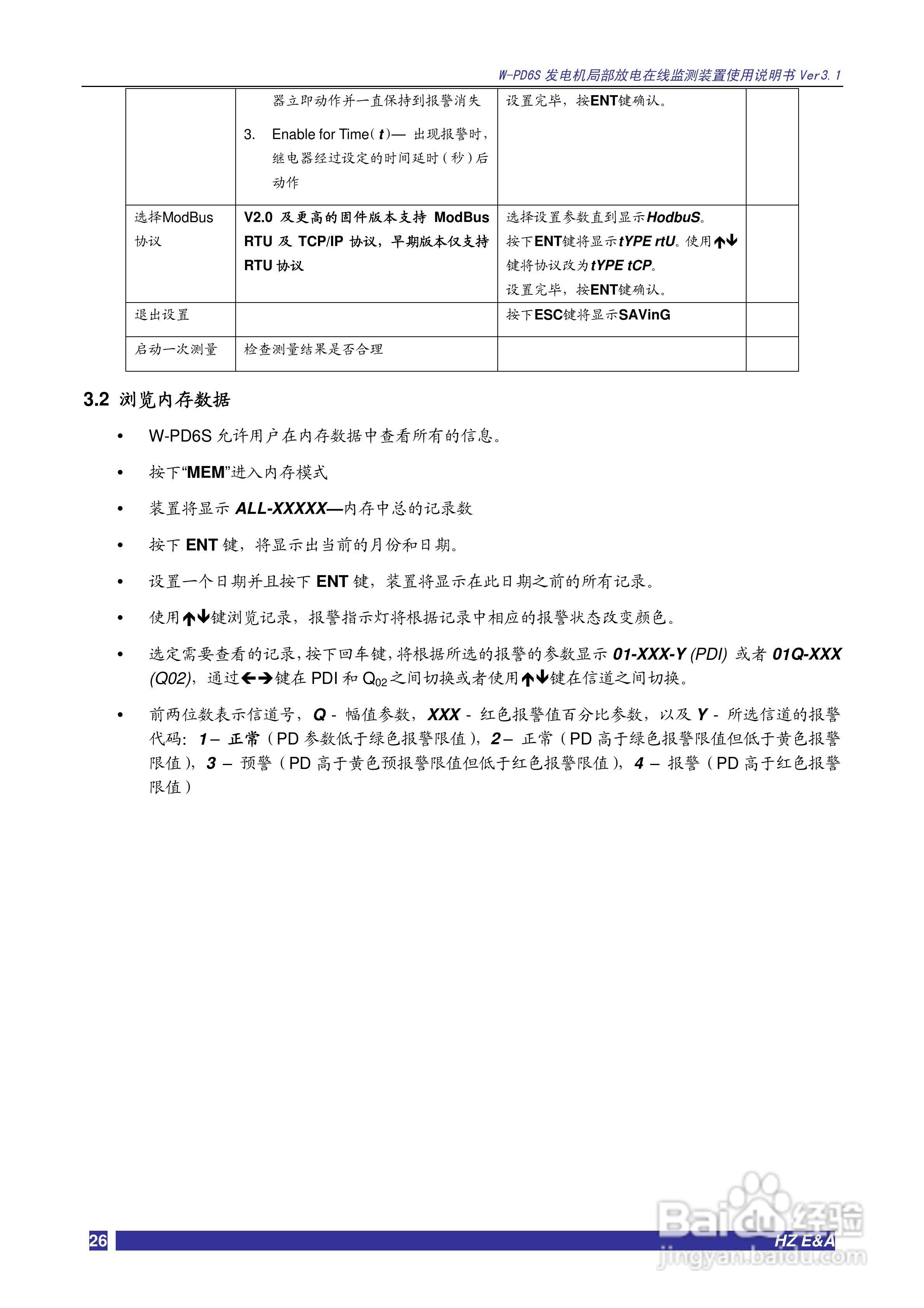 W-PD6S发电机局部放电在线监测装置说明书V3.3:[3]
