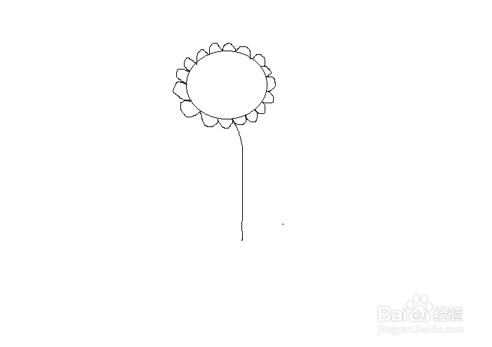 简笔画之向日葵