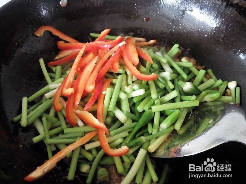 东北家常菜：韭苔炒肉丝