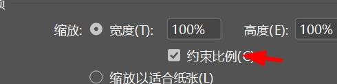 idesign打印预设如何关闭约束比例