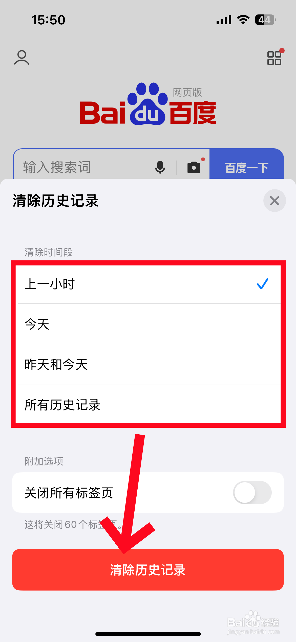 苹果浏览器怎么删除历史记录