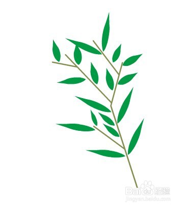flash如何绘制卡通的竹子