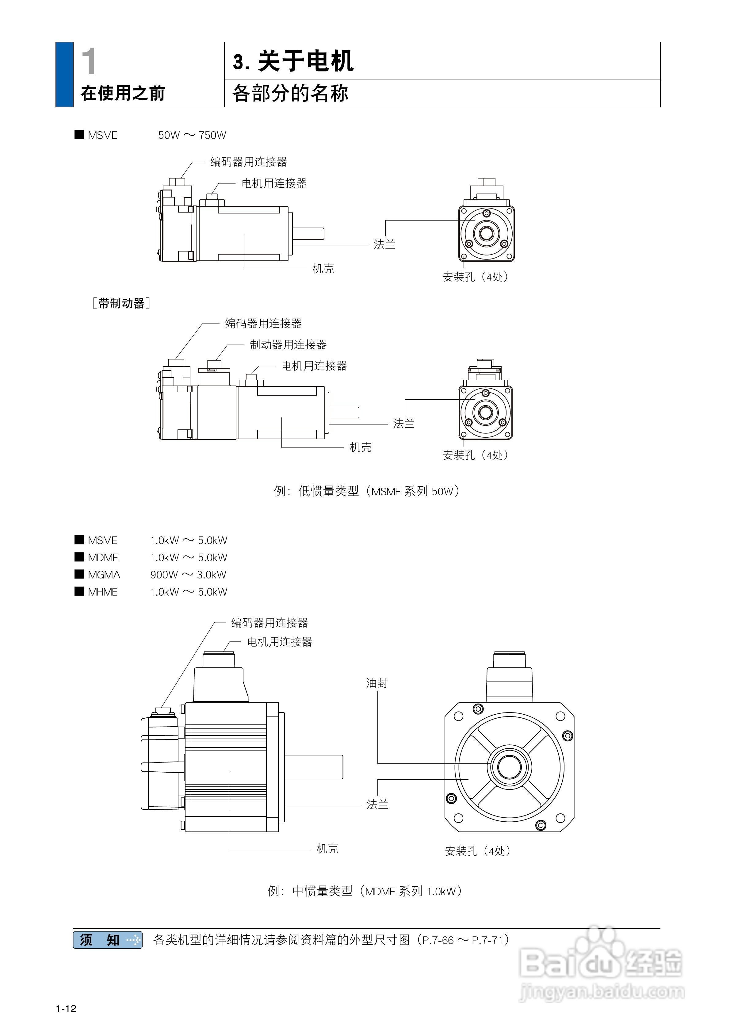 数字AC 伺服电机及驱动器MINAS A5说明书:[3]