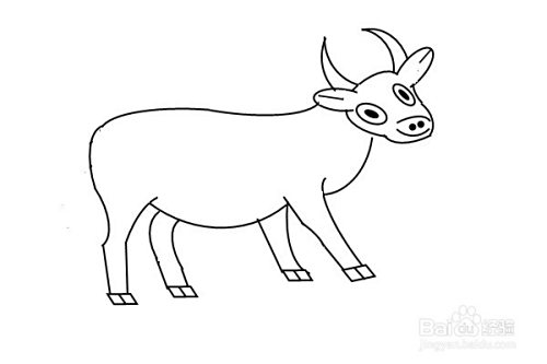 牛的简笔画怎么画