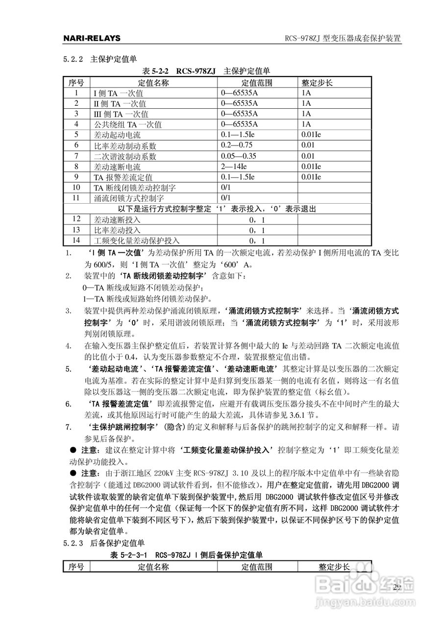 RCS-978ZJ型变压器成套保护装置技术和使用说明书:[4]