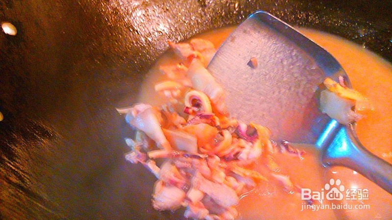 外婆菜：墨鱼干煨五花肉