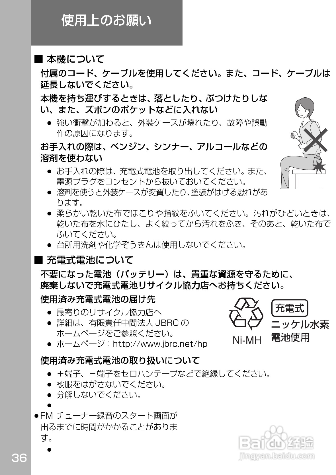 Panasonic SV-SD350V/300随身听使用说明书:[4]