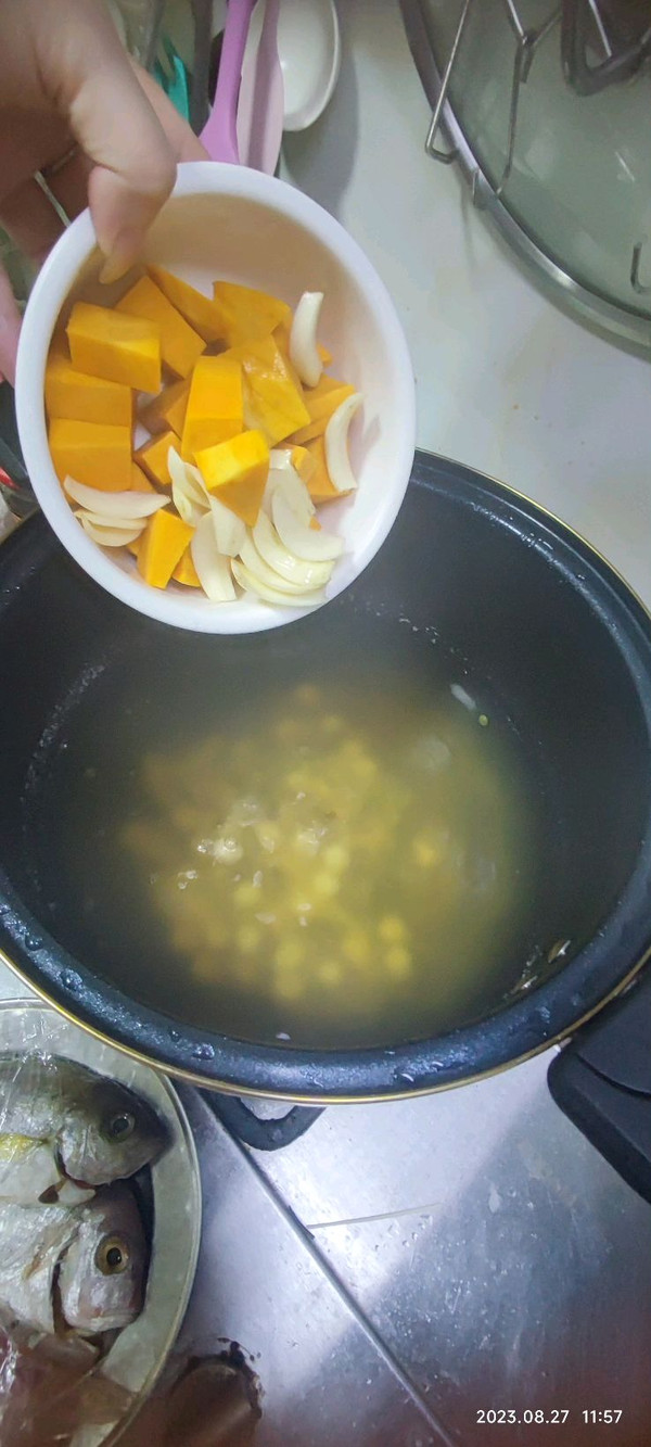 小米绿豆南瓜粥