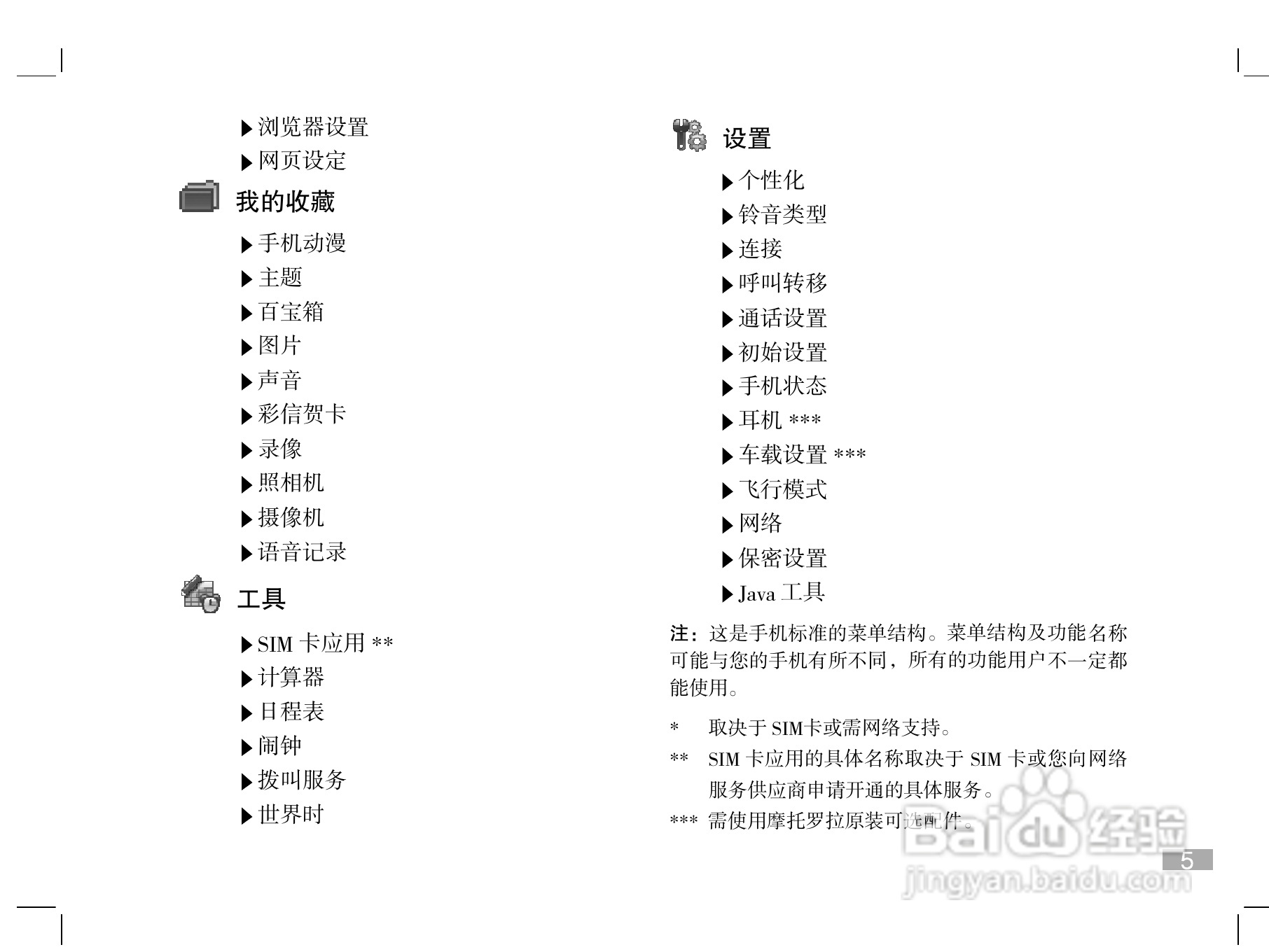 摩托罗拉W510手机使用说明书:[1]