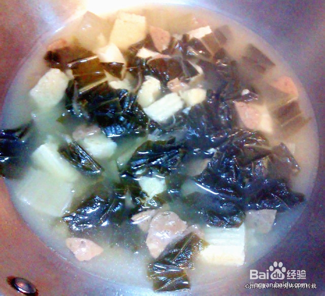 冻豆腐腌菜汤