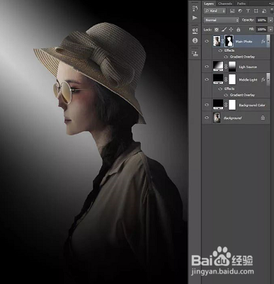 PS怎么打造唯美的暗调室内人像?