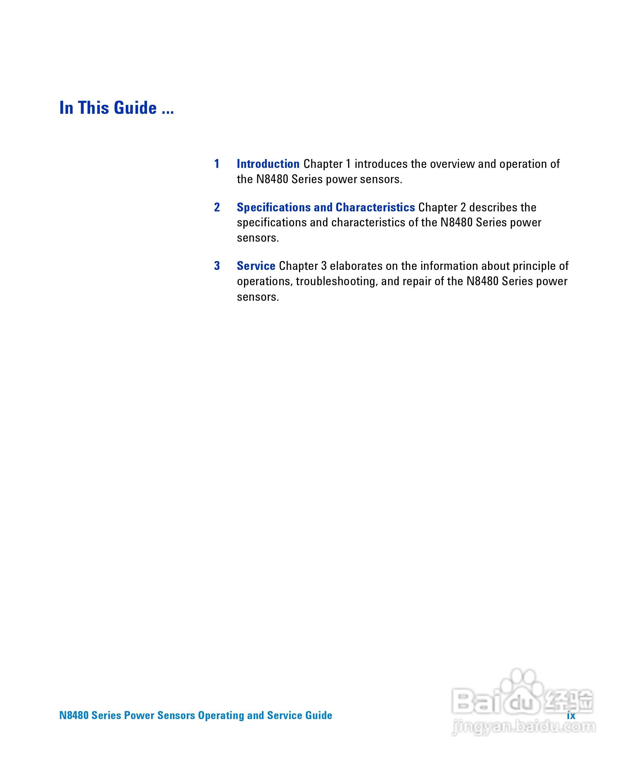 N8481A功率感测器使用手册:[1]