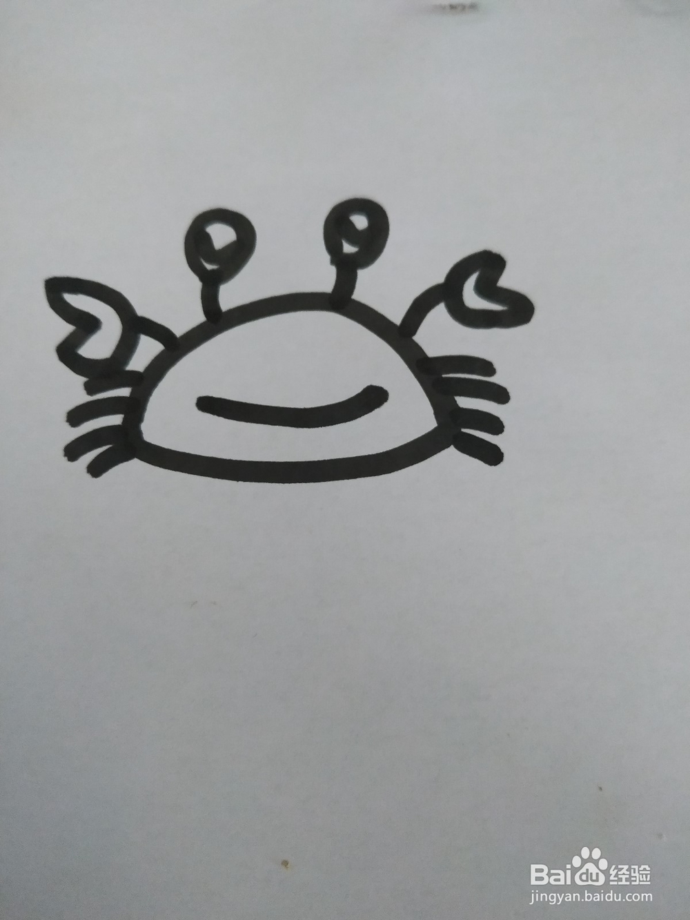 螃蟹的简笔画技法（七）