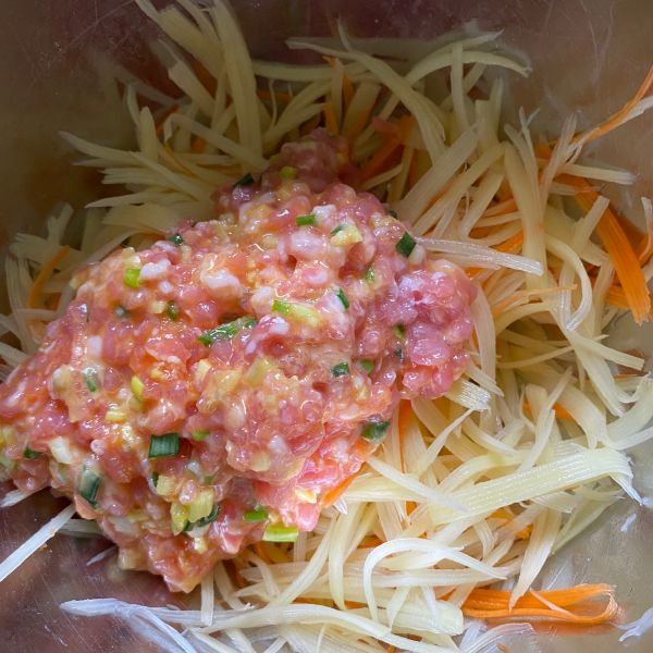 香煎土豆丝肉饼