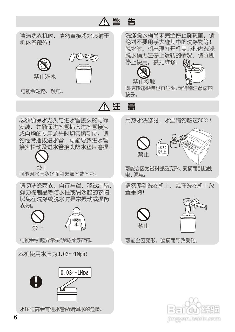 松下XQB65-X601U洗衣机使用说明书:[1]