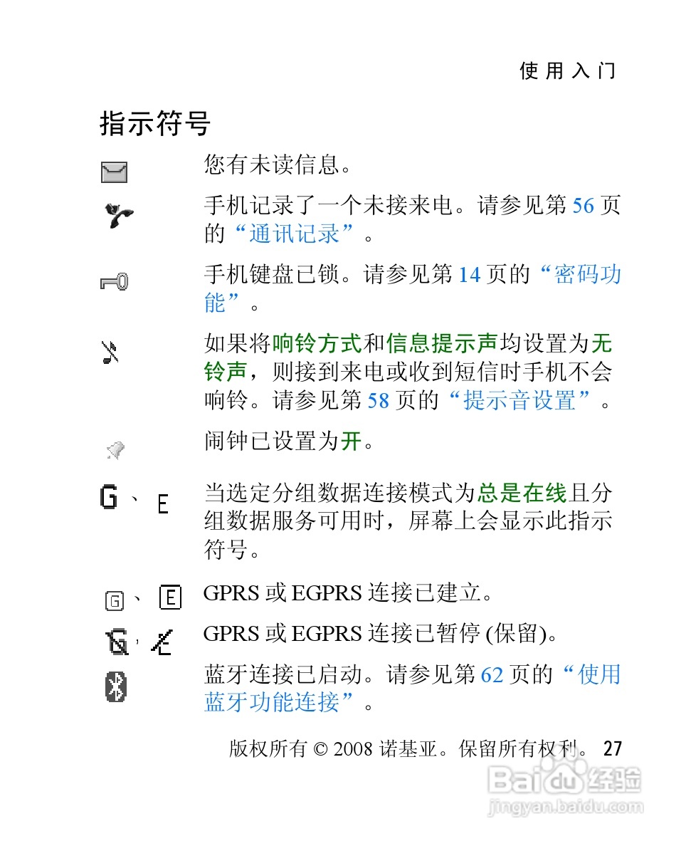 诺基亚Nokia 3120手机使用说明书:[3]