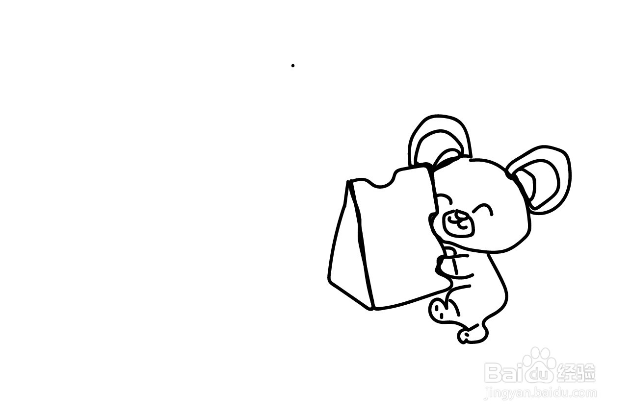 小老鼠的简笔画