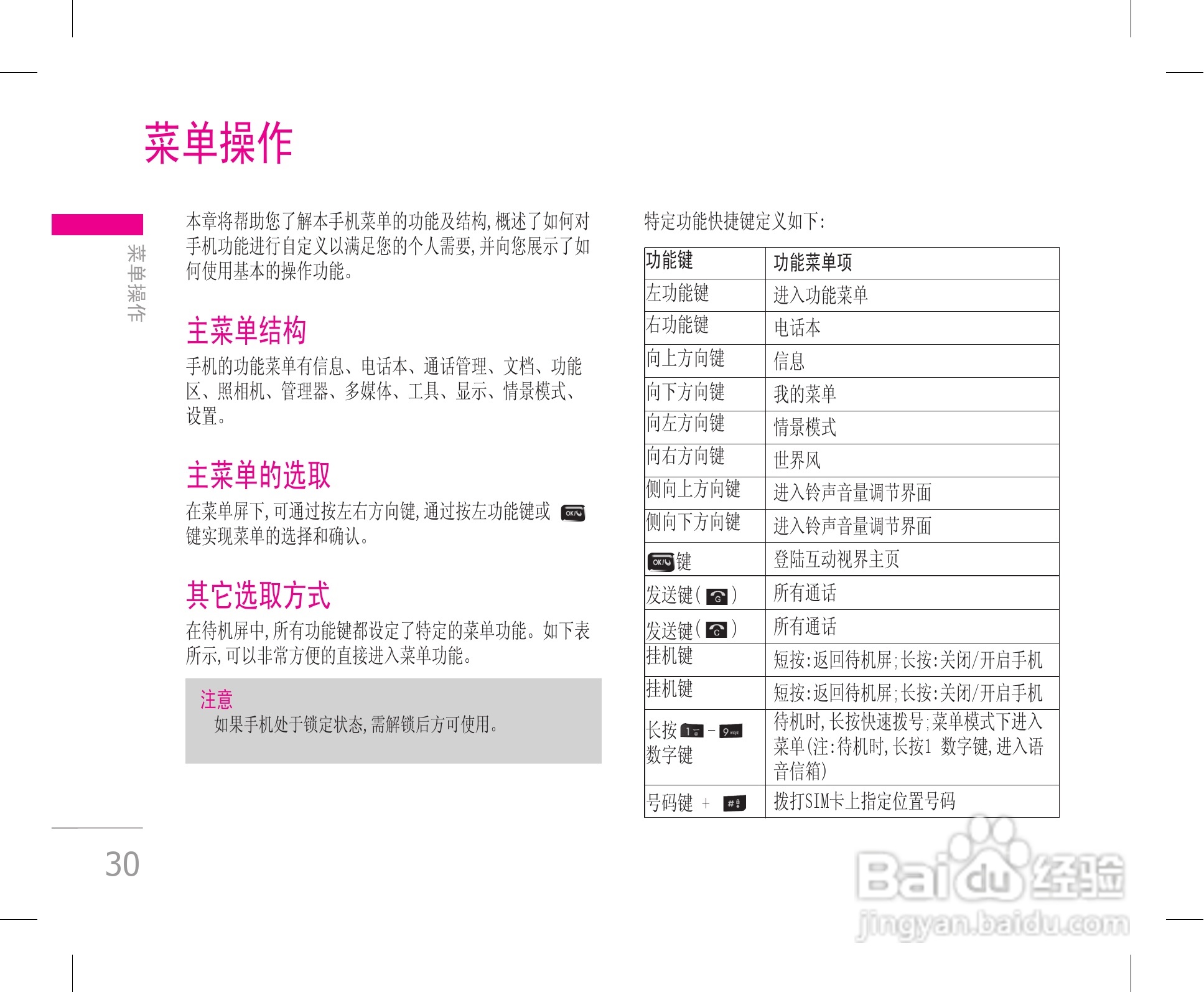 LG KW820手机使用说明书:[4]